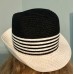 NWT Anthropologie Boho Summer Beach Sun Fedora Black White Hat s $60 Magid  eb-67454976